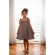 Vestido Infantil - Xadrez de Preto e Branco