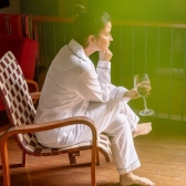 Pijama Calça + Manga Longa - Linho Branco