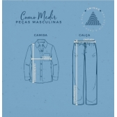 Calça Masculina - Bege Listrada
