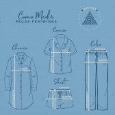 Pijama Calça + Manga Longa - Linho Branco