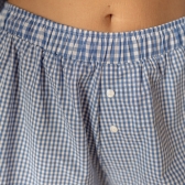 Pijama Vitória - Xadrez Royal e Branco
