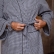 Kimono Manga Longa - Xadrez Preto e Branco