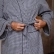 Kimono Manga Longa - Xadrez Preto e Branco