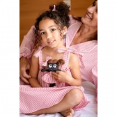 Vestido Infantil - Listrado Vermelho e Branco