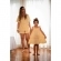 Vestido Infantil - Xadrez de Amarelo e Branco
