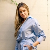 Pijama Flora Algodão Orgânico - Shorts + Manga Longa